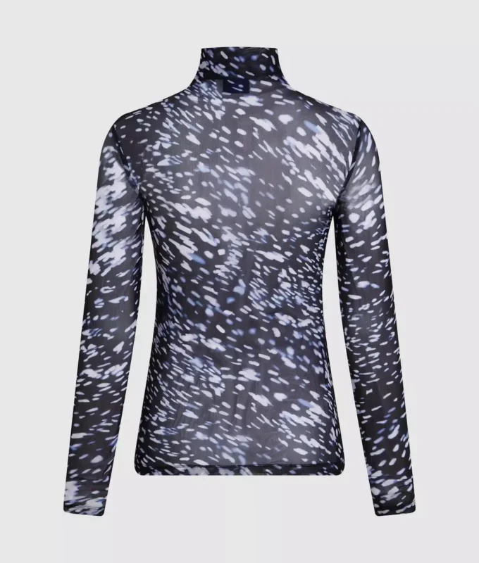 Top in maglia con stampa all-over Top in maglia con stampa all-over