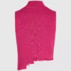 Top in maglia effetto consumato