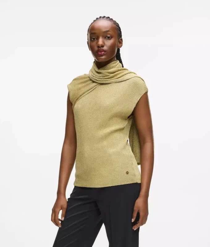 Top in maglia metallizzata Top in maglia metallizzata