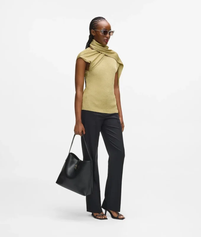 Top in maglia metallizzata Top in maglia metallizzata