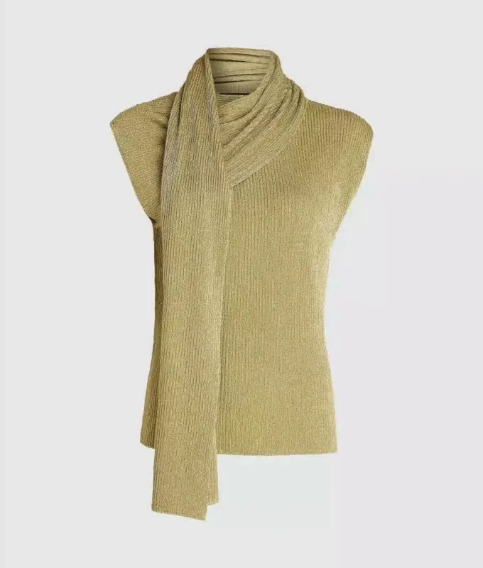 Top in maglia metallizzata Top in maglia metallizzata