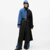 Trench con pannelli in denim Trench con pannelli in denim