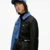 Trench con pannelli in denim Trench con pannelli in denim