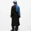 Trench con pannelli in denim Trench con pannelli in denim