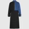 Trench con pannelli in denim Trench con pannelli in denim